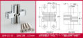 Cross concealed hinge cabinet door, sliding folding door, large angle thick door panel, wooden door screen, hidden hinge. 