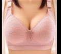 Wireless Padded Push Up Grid Bra Brassiere Underwear. 