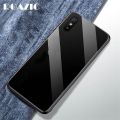 Xiaomi Redmi 9A Back Cover Glass Case Shock-Resistant Flexible TPU Camera Protection Rubber Soft Silicone Anti Dropping Phone Cover. 