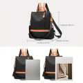 Women Large Capacity Outdoor Tote Bag ( Orange/ black).