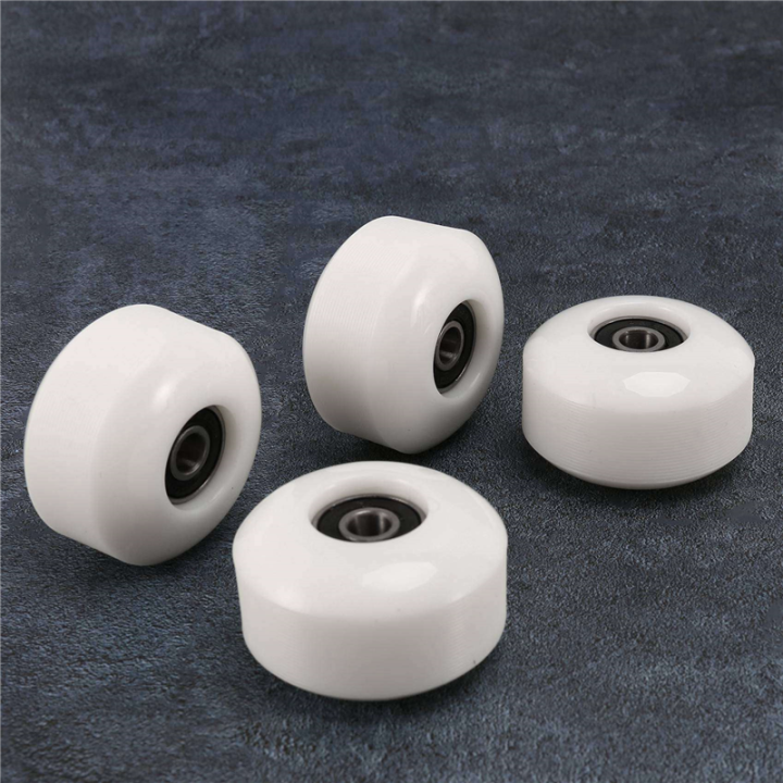 Skateboard%20Wheels%20with%20Bearings%2052X30mm%20Street%20PU%20Wheels%20Skateboard%20Parts%20Cruiser%20Longboard%20Wheels%20(Set%20of%2020)%20White%20-%20Image%203
