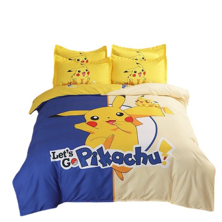 ZCotton%20Four-Piece%20Set%20Cartoon%20Bed%20Sheet%20Duvet%20Cover%20Children's%20Cotton%20Three-Piece%20Fitted%20Sheet%20Student%20Bedding%20Boys%20and%20Girls%20-%20Image%206