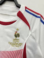 Spot intage football jersey 2006 French away ite adult top single piece jersey size S-2XL. 