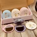 Mini Double Sided Portable Mirror Cute Cartoon Single Mirror Circular Makeup Mirror Maquiagem Vanity Mirror Handheld Mirror Gift. 