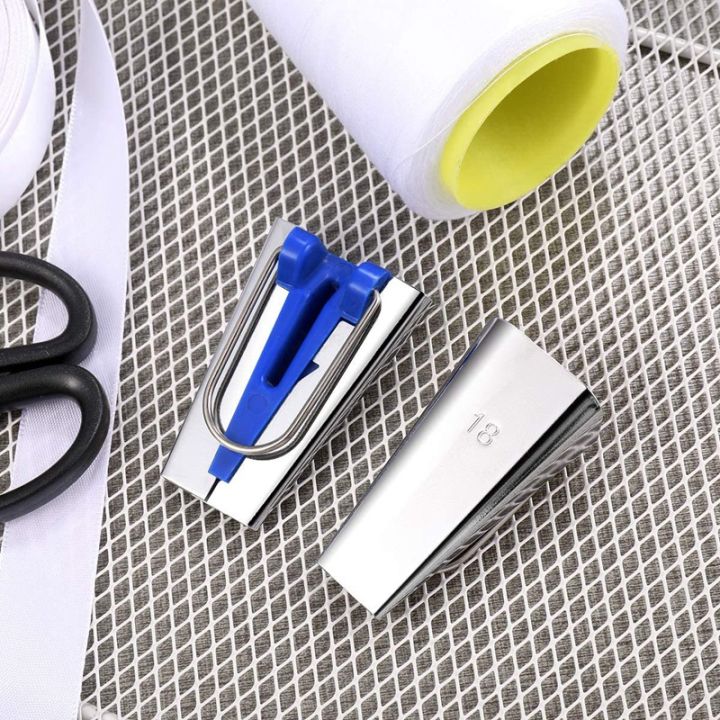 5Pcs%20Sewing%20Accessories%20Bias%20Tape%20Maker%20Set%20Patchwork%20Tools%206/9/12/18/25%20mm%20Bias%20Binding%20Tape%20Maker%20-%20Image%204