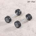 1Set 1:64 Car Wheels For Hotwheels Rubber Tire With Wheel Axle Model Modified. 