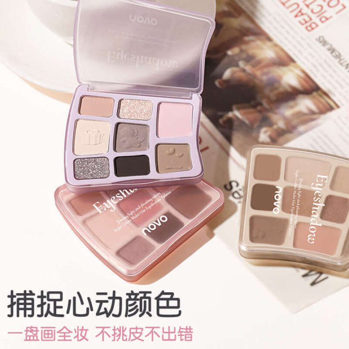 8 color natural eye shado lasting pearlescent eye... NOVO Streaming and Colorful Eight color Multi purpose eye shadow Disk ...
