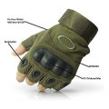 Half Finger Hand Gloves For Biker. khaki colour oklee army Hand Gloves. 