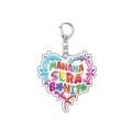 Karol G Bad Bunny Un Verano Sin Ti Manana Sera Bonito Bichota Heart Keychain Cartoon Cosplay Car Keychains Pendant Jewelry Gift. 