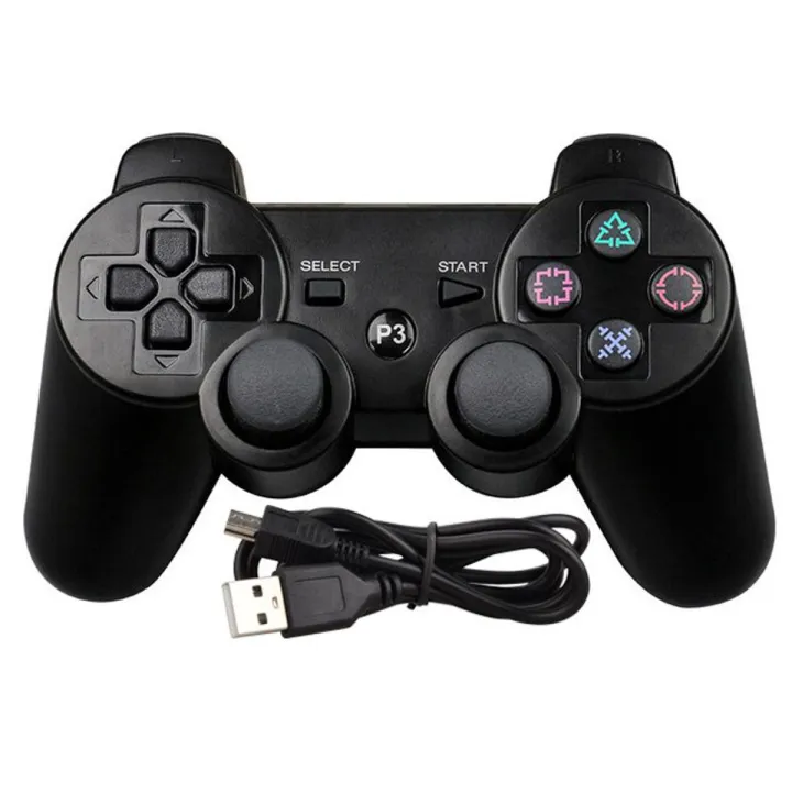 Black USB Wired Controller for PS3 Joystick Game Controller Joypad for PS3 Dual Vibration USB Gamepad for PS3 Games Console