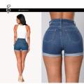 Women Elastic Fabric Short Pants / Ladies Shorts / Ladies Short Pants. 