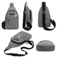 Chest Bag Men Simple Nylon Fashion Casual Sports Waterproof One Shoulder Crossbody Bag Cross Body Chest Bag for Men. 