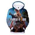 2021 New Free Fire 3D printed hoodie sweatshirt Boys Girls Harajuku long sleeve coat children clothes oversized.