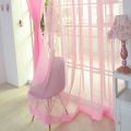 1 Pcs Pure Color Tulle Door Curtain Panel Sheer Scarf Valances Living Room Window Finished Curtains For Bedroom Rideaux Drapes. 