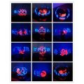 Dual Spherical Rotating LED Kit Color Clock Display Remote Control Microcontroller DIY Electronic with Downloader Easy to Use.