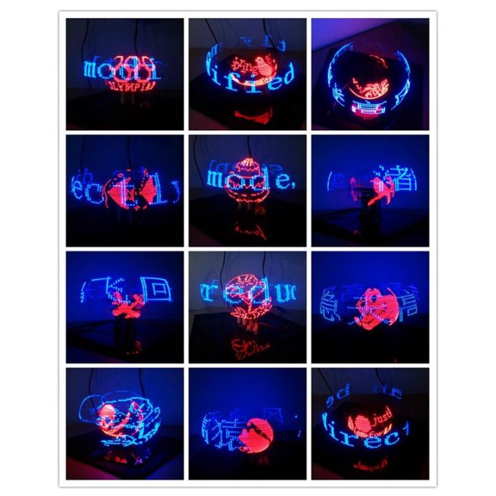 Dual%20Spherical%20Rotating%20LED%20Kit%20Color%20Clock%20Display%20Remote%20Control%20Microcontroller%20DIY%20Electronic%20with%20Downloader%20Easy%20to%20Use%20-%20Image%204