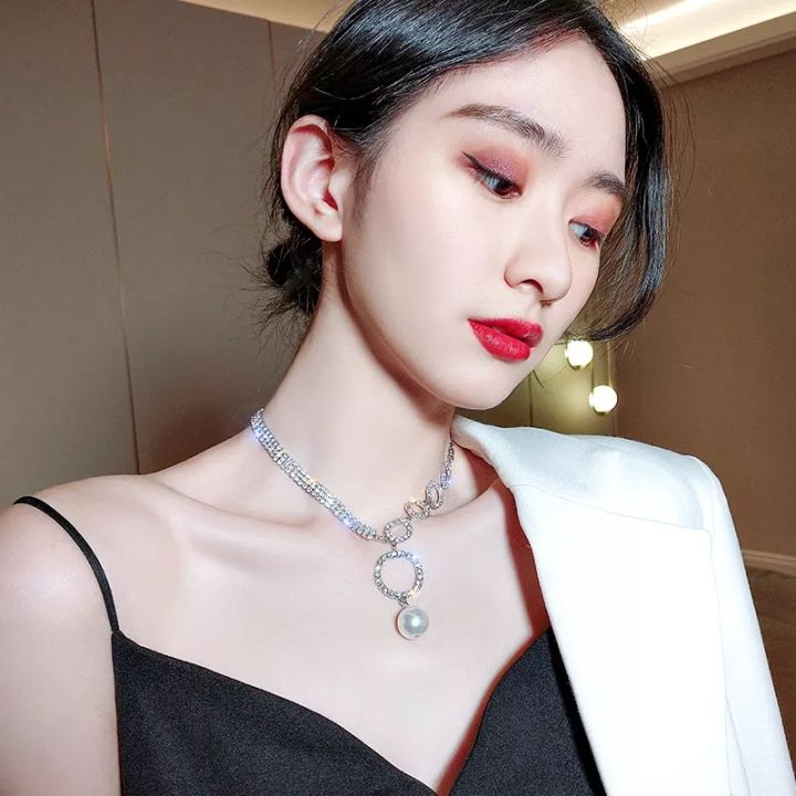 Korean%20Fashion%20Temperament%20Crystal%20Shiny%20Clavicle%20Chain%20Female%20European%20and%20American%20Chain%20around%20the%20Neck%20Round%20Small%20Pendant%20Prom%20Accessories%20Locket%20Chain%20for%20Ladies%20at%20Wedding,%20Birthday%20Party,%20Anniversary%20Gift%20-%20Image%208