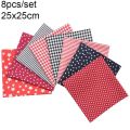 7-50pcs Assorted Floral Printed Cotton Cloth Sewing Quilting Fabric for Patchwork Needlework DIY Handmade Material Square.