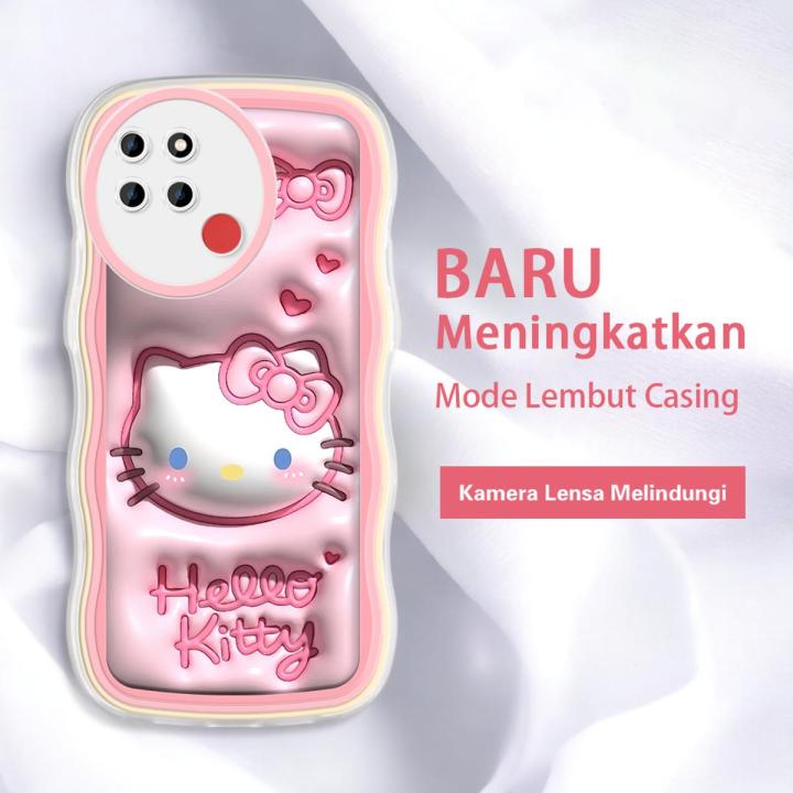 FELMYST Case For Realme C12 Hot Ins Cartoon Cute Hello Kitty Mobile Phone Casing Shockproof Soft Back Cover for Girl