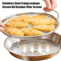 Kitchen Strainer Pan Stainless Steel Frying Pan Fine Mesh Strainer Basket Kitchen Fried Net Sieve Tool For Frying Bbq Food. 