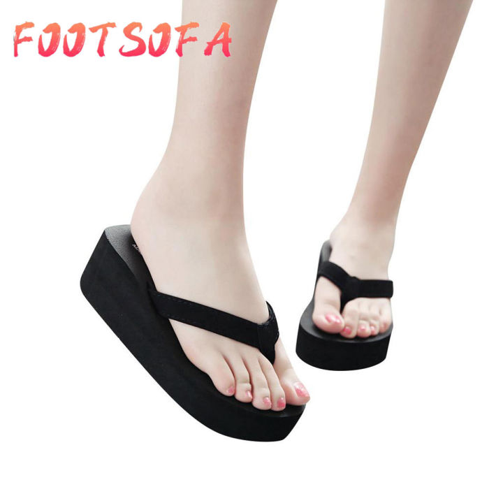 Women s Fashionable And Casual Non slip Wedge Beach Shoes And Slippers Shoes Daraz .bd