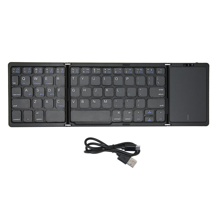 Foldable%20Bluetooth%20Keyboard%20with%20Touchpad%20Full%20Size%20Support%203%20Devices%20Rechargeable%20Portable%20Wireless%20Folding%20Keyboard%20-%20Image%203