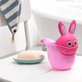 Cute Cartoon Rabbit Baby Bath Cup Kids Wash Hair Shower Shampoos Rinse Cup Multifunctional Sprinkler Baby Hair Bath Shampoos Rinse Bath Rinser with Handle. 