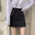Summer Korean Style Large Size Loose Slimming Denim Suspender Skirt Women's Small All-Matching Youthful-Looking Suspenders Jumpsuit Short Skirt Fashion.