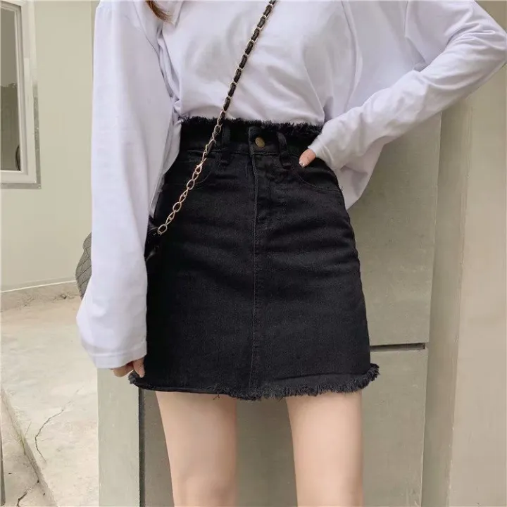 Summer%20Korean%20Style%20Large%20Size%20Loose%20Slimming%20Denim%20Suspender%20Skirt%20Women's%20Small%20All-Matching%20Youthful-Looking%20Suspenders%20Jumpsuit%20Short%20Skirt%20Fashion%20-%20Image%209