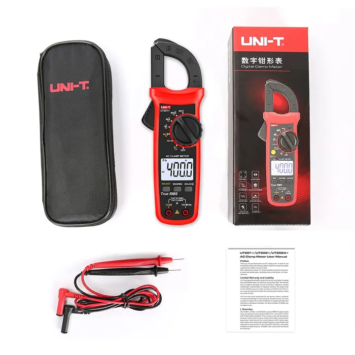 UNI-T%20UT201+%20Digital%20Clamp%20Meter%20400A%20True%20RMS%20Clamp%20Meter%20AC%20Current%20Voltage%20Meter%20NCV%20Diode%20Resistance%20Clamp%20Tester%20UT201+%20-%20Kings%20Trading%20-%20Image%207