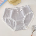 Pure Cotton Antibacterial Panties Women Soft and Comfortable Ladies Girls Simple Low Waist Half Hip Briefs Women's Panties. 