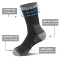 SIMIYA 5 Pairs Merino Wool Socks for Men Hiking Socks Winter Wool Warm Socks Breathable Crew Thermal Socks Against Cold(US 7-13). 