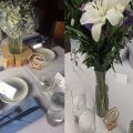 Wooden Table Number Wedding Reception Escort Card Holder Country Party Wedding Decoration Number Block with Stand Base.