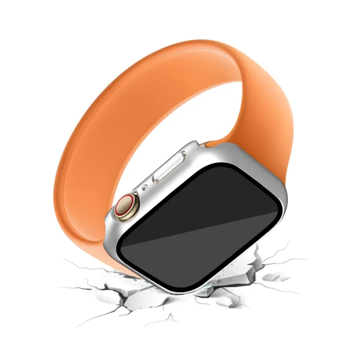 Electroplating%20Matte%20All-inclusive%20PC%20+%20Tempered%20Glass%20Watch%20Case%20For%20Apple%20Watch%20Series%209%20/%208%20/%207%2045mm%20-%20Image%206