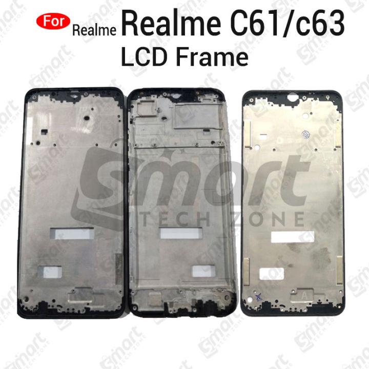 For Realme C61 C63 Only Front LCD Frame Housing Replacement Parts