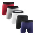 5Pcs/lot Male Underpanties Long Boxers Men Underwear Cotton Shorts Breathable Shorts Boxers Gay cueca boxer Male Boxershorts. 