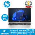 HP 250 G10 i3 (1315u) Laptop with 13th Gen 8GB RAM 512GB SSD 15.6" FHD IPS Silver and 2 Year Warranty.