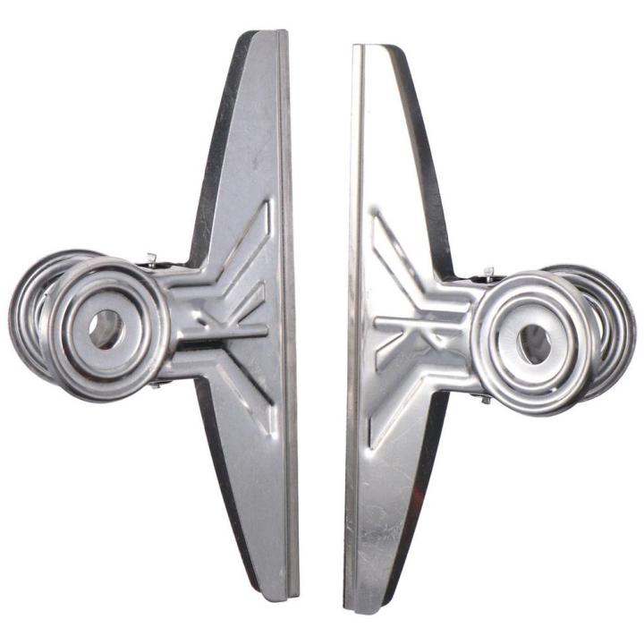 2 PCS Extra Paper Clips 20cm Bulldog Clips Jumbo Stainless Steel Bull Binder Sliver Clamps Paper Clip Office