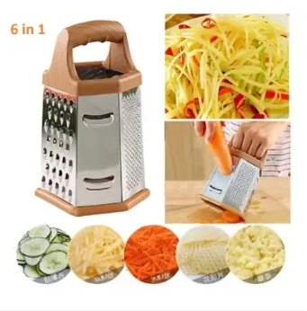 Vegetable Grater Slicer 6 in 1 Cutter-Vaji Cutting Stainless Steel-Vegetable Cutter