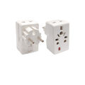 Universal Adapter 2 Pin to 3 Way Travel AC Power Electrical Multi Socket Plug Converter. 