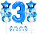 GC Birthday  Decoration  Balloon Blue Aluminum Film Balloon Set For Kids Birthday Party Decoration specification:0 year old balloon set. 