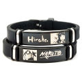 Naruto Silicone Bracelet Metal Silica Gel Uchiha Itachi Kakashi Anime Action Figures Accessories Children Toys Gifts SEVICH. 