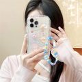 Korean 3D Bear Hang Phone Chain Lanyard Clear Soft Case For iPhone 15 14 Pro Max 11 13 12 Mini XR 6 8 7 Plus X XS SE Cute Cover. 