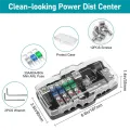 1 Set Power Distribution Block Fused Power Distribution Block Car Audio 4 Way MIDI Fuse Block for Auto UTV Boat Stereo Amp. 