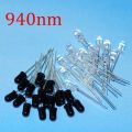 5Pair- IR Transmitter & Receiver LED Sensor 5mm 940nm IR LED Light Infrared Transmitter Receiver TX RX LED Sensor LED Light 5mm.