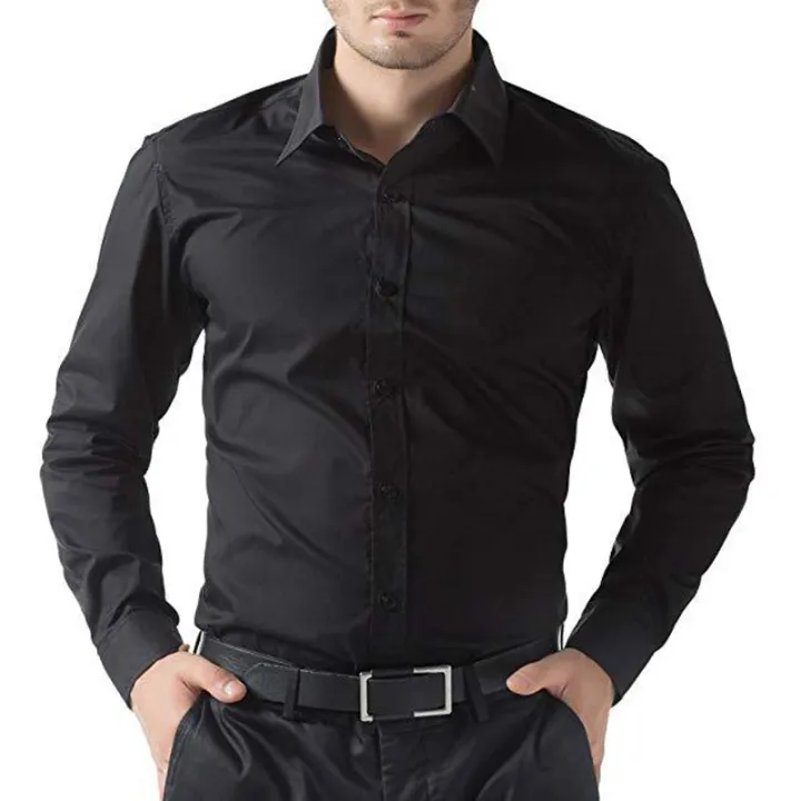 Black%20Cotton%20Formal%20Shirt%20for%20Men%20-%20Image%202