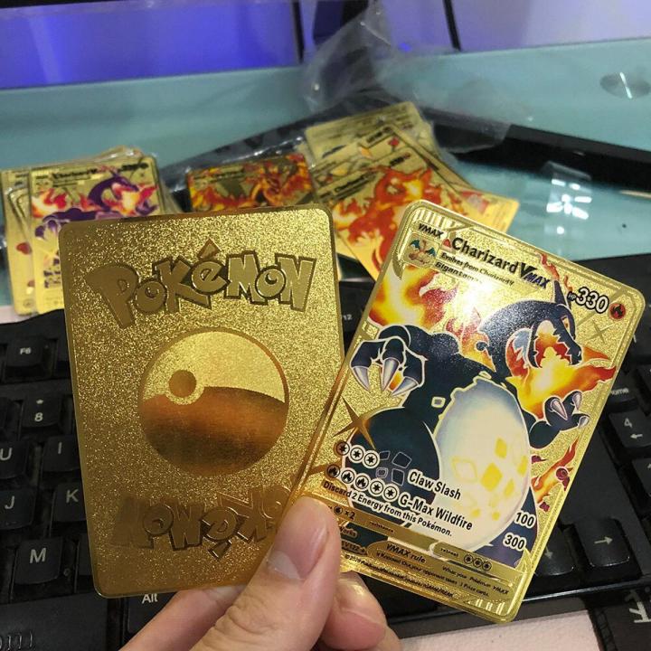 Serendipity partyPokemon Card Black Charizard VMAX Custom Gold Pokemon Card-HP  330 Kids Toy Card | Daraz.com.bd