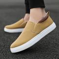 Autumn Men Canvas Casual Shoes Boys Male Sneaker Slip-on Vulcanized Flats Non-Leather Shoes Zapatos Hombres BunnyGarden.