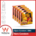 SMC Hero Condom for Men  Combo of 5 Packs - 3x5=15pcs. 