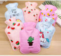 Multicolor small hot water bag for children.